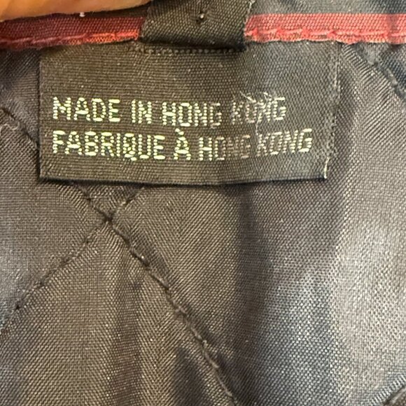 Vintage Jacket Coat Green Black Full Zip Quilted Lining 80s 90s Live Wire XL - Picture 12 of 15